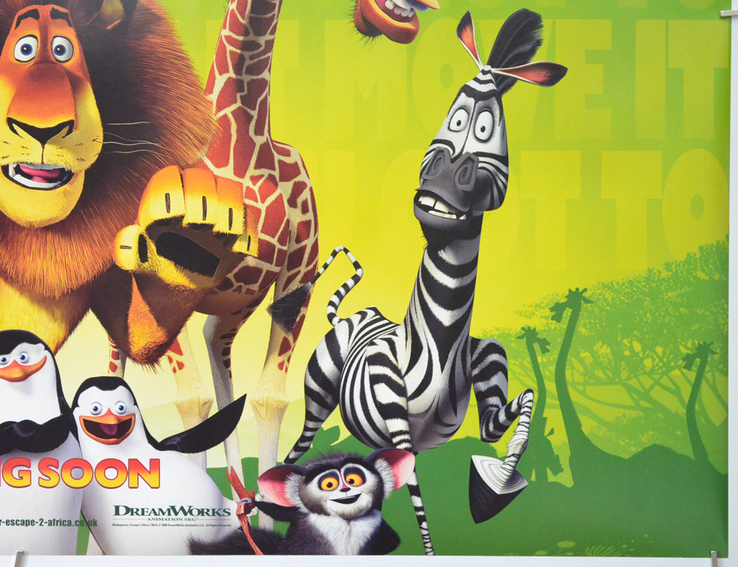 MADAGASCAR 2 - ESCAPE 2 AFRICA (Bottom Right) Cinema Quad Movie Poster 