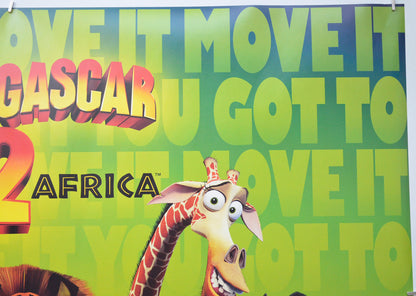 MADAGASCAR 2 - ESCAPE 2 AFRICA (Top Right) Cinema Quad Movie Poster 