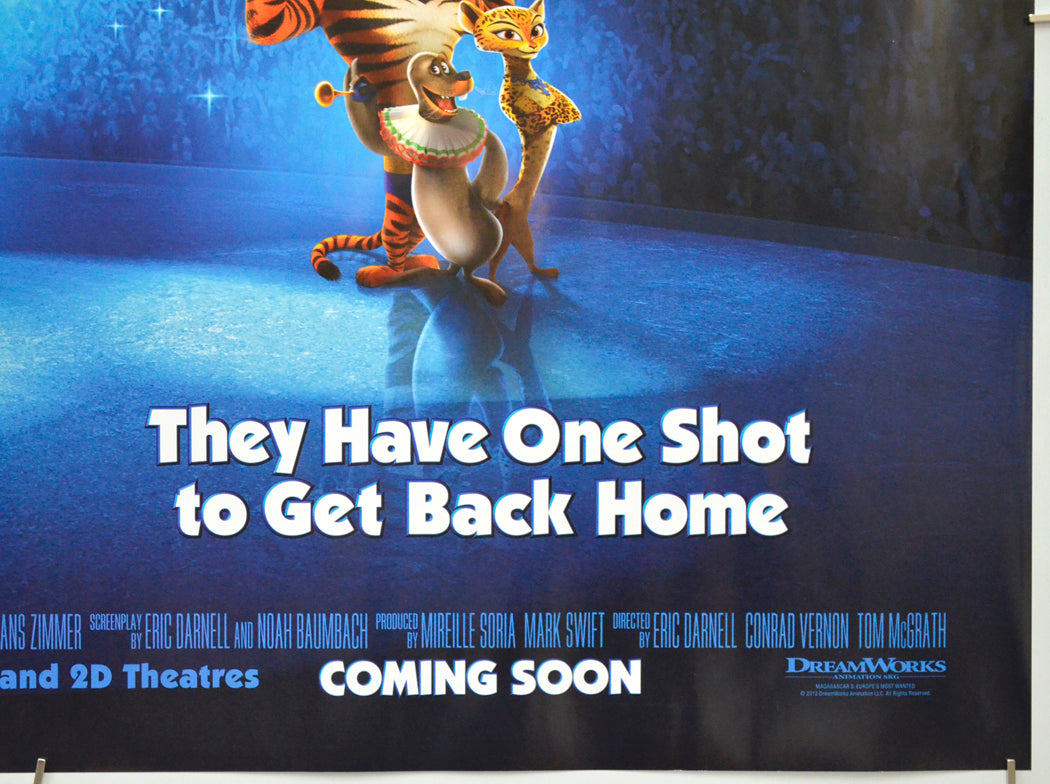 MADAGASCAR 3 - EUROPE’S MOST WANTED (Bottom Right) Cinema Quad Movie Poster 