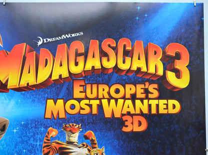 MADAGASCAR 3 - EUROPE’S MOST WANTED (Top Right) Cinema Quad Movie Poster 