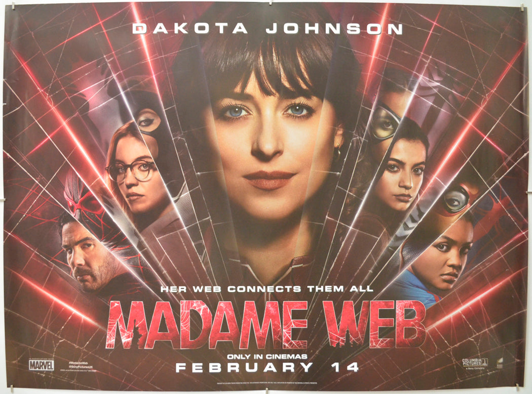 Madame Web Original Quad Poster - Film Poster - Movie Poster 