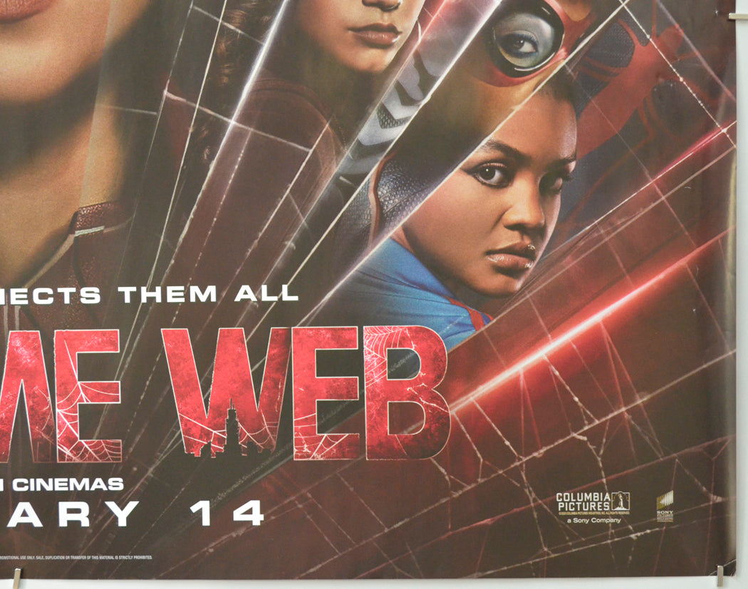 MADAME WEB (Bottom Right) Cinema Quad Movie Poster 