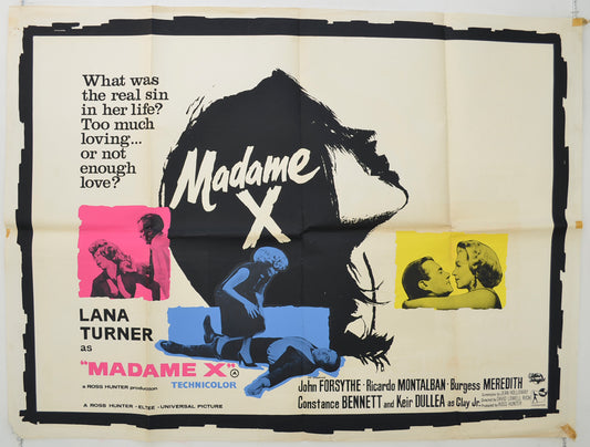 Madame X Original Quad Poster - Film Poster - Movie Poster  