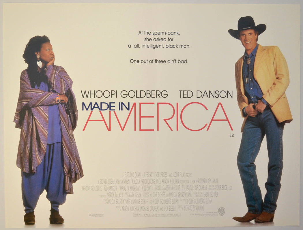 Made In America Original Mini Quad Poster - Film Poster - Movie Poster