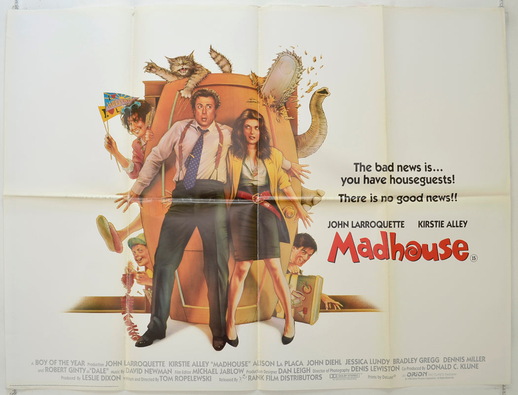 Madhouse   Original Quad Poster - Film Poster - Movie Poster 