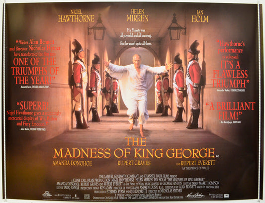 The Madness Of King George  Original British Quad Poster - Film Poster - Movie Poster 