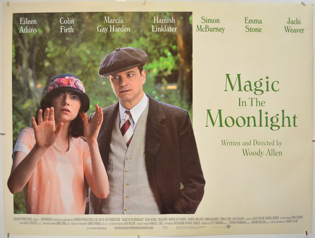 Magic In The Moonlight  Original Quad Poster - Film Poster - Movie Poster