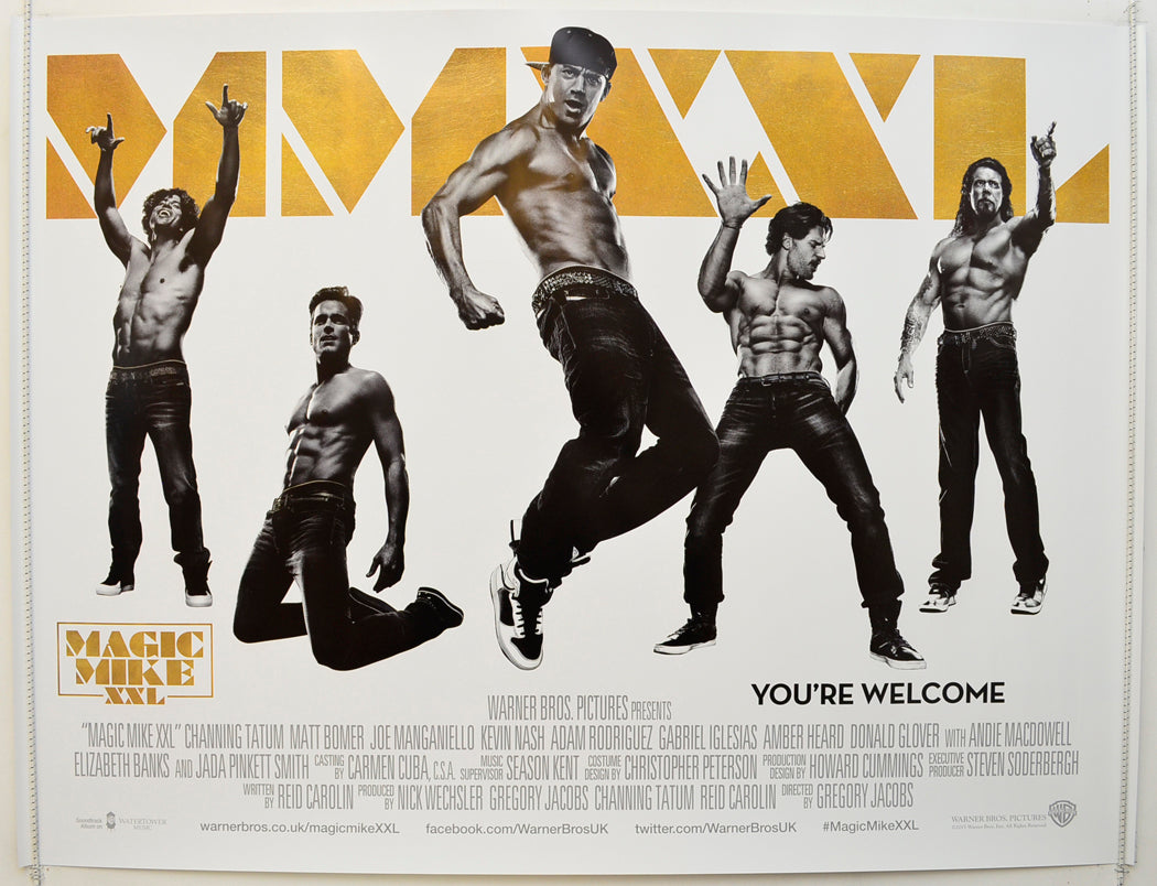 Magic Mike XXL Original Quad Poster - Film Poster - Movie Poster  