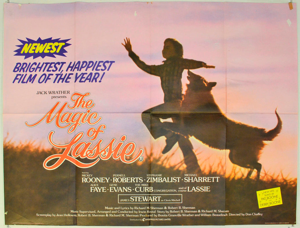 The Magic Of Lassie  (Design 2)   Original British Quad Poster - Film Poster - Movie Poster 