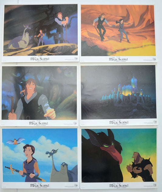 The Magic Sword : Quest For Camelot  6 Original Cinema Lobby Cards 