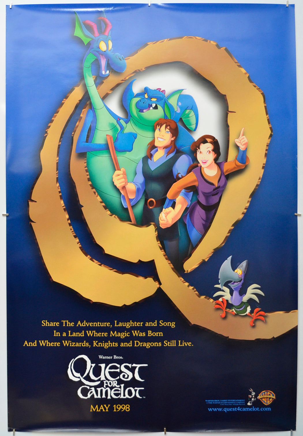 Quest For Camelot - Original One Sheet Poster - Film Poster - Movie Poster