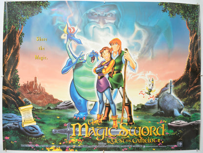 The Magic Sword Quest For Camelot Original Quad Poster - Film Poster - Movie Poster