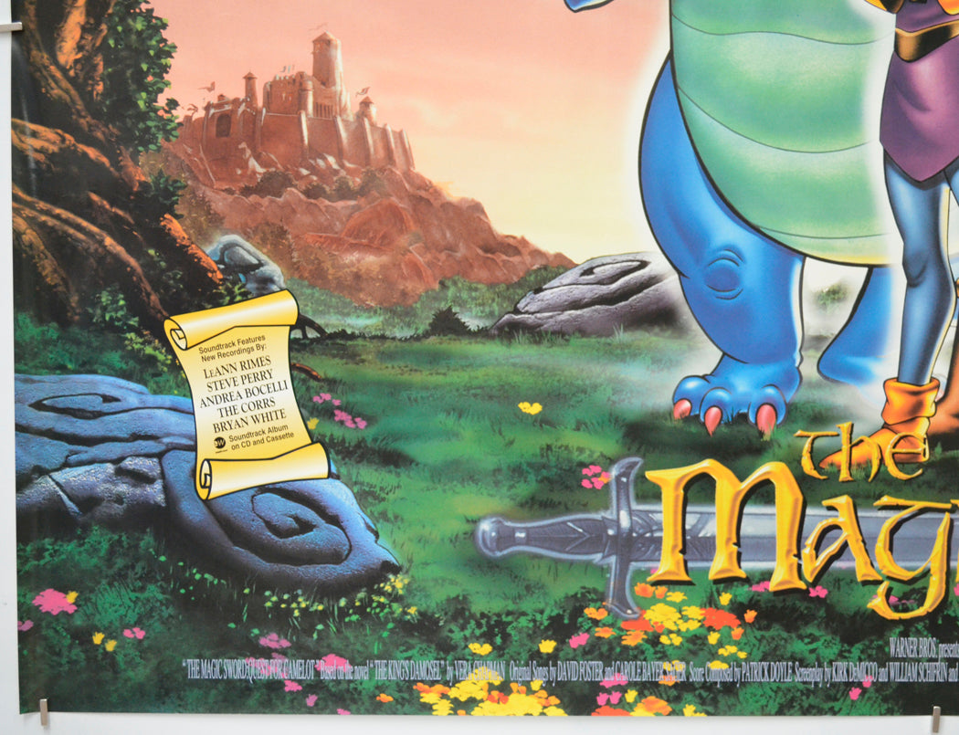 THE MAGIC SWORD QUEST FOR CAMELOT (Bottom Left) Cinema Quad Movie Poster 