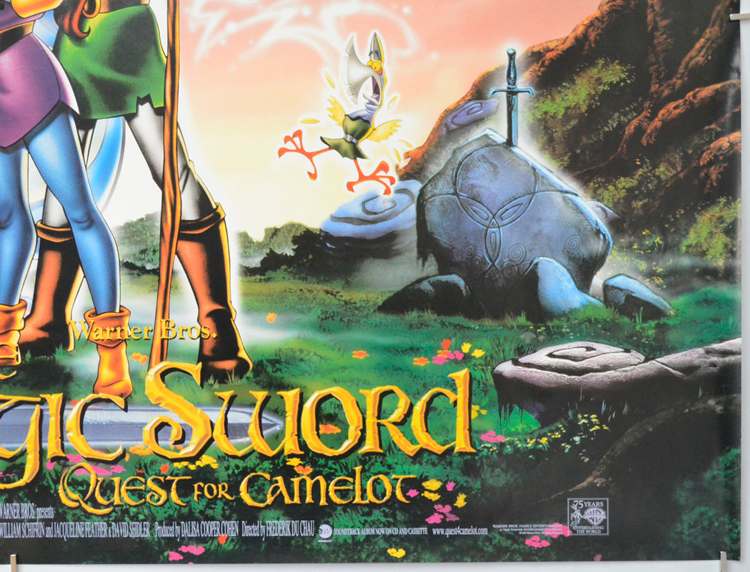 THE MAGIC SWORD QUEST FOR CAMELOT (Bottom Right) Cinema Quad Movie Poster 