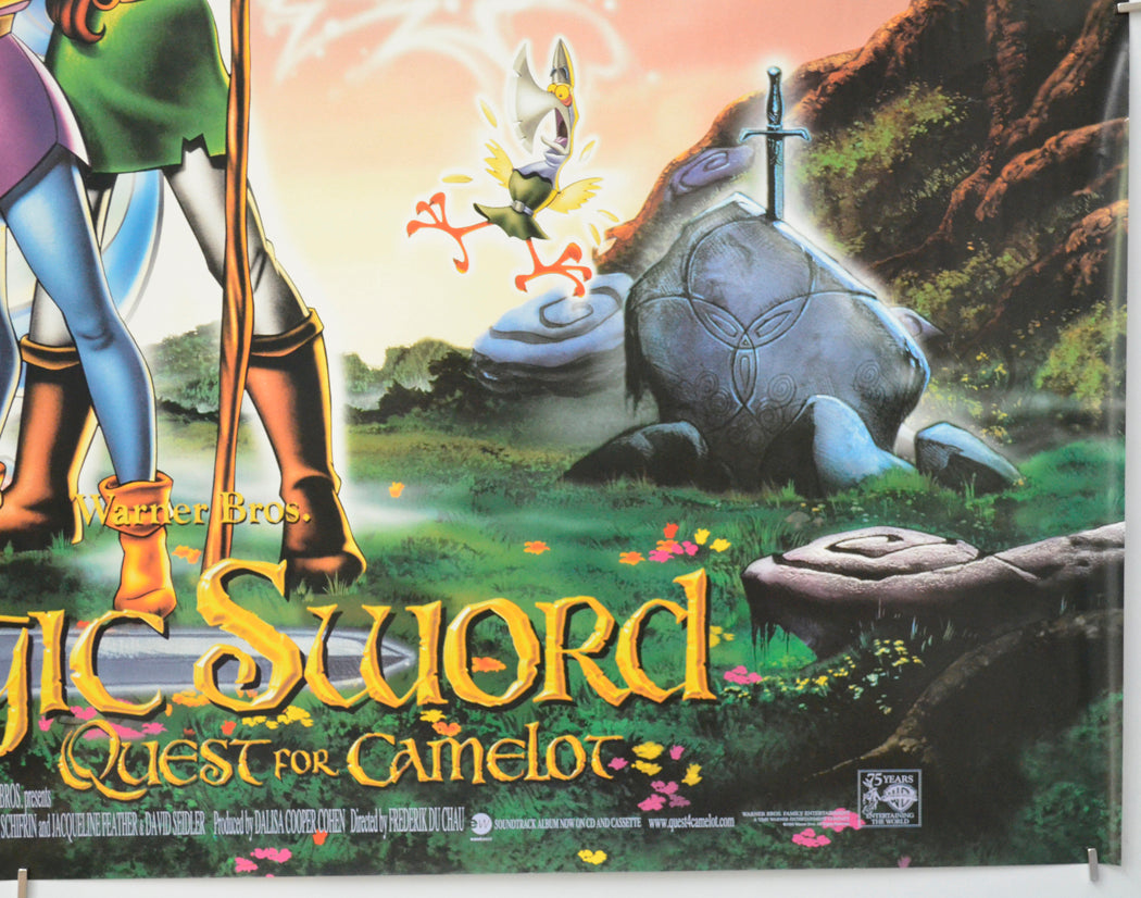 THE MAGIC SWORD QUEST FOR CAMELOT (Bottom Right) Cinema Quad Movie Poster 