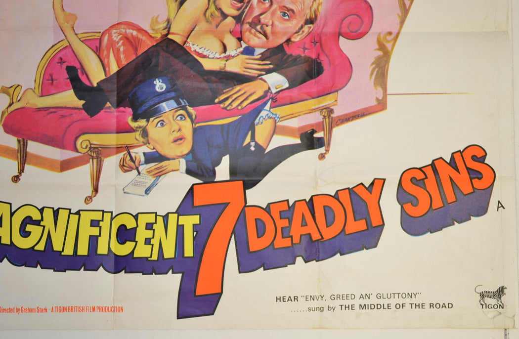 THE MAGNIFICENT 7 DEADLY SINS (Bottom Right) Cinema Quad Movie Poster 