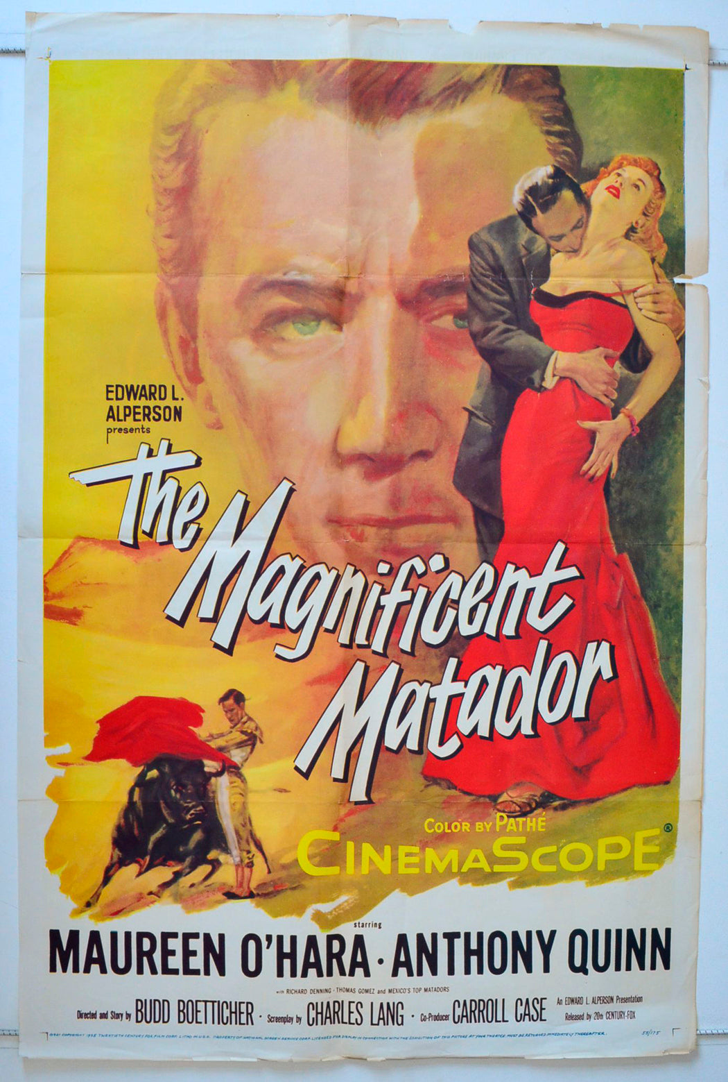 The Magnificent Matador  (a.k.a. The Brave and the Beautiful)   Original One Sheet Poster - Movie Poster