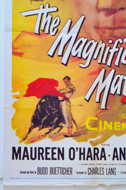 THE MAGNIFICENT MATADOR (Bottom Left) Cinema One Sheet Movie Poster 