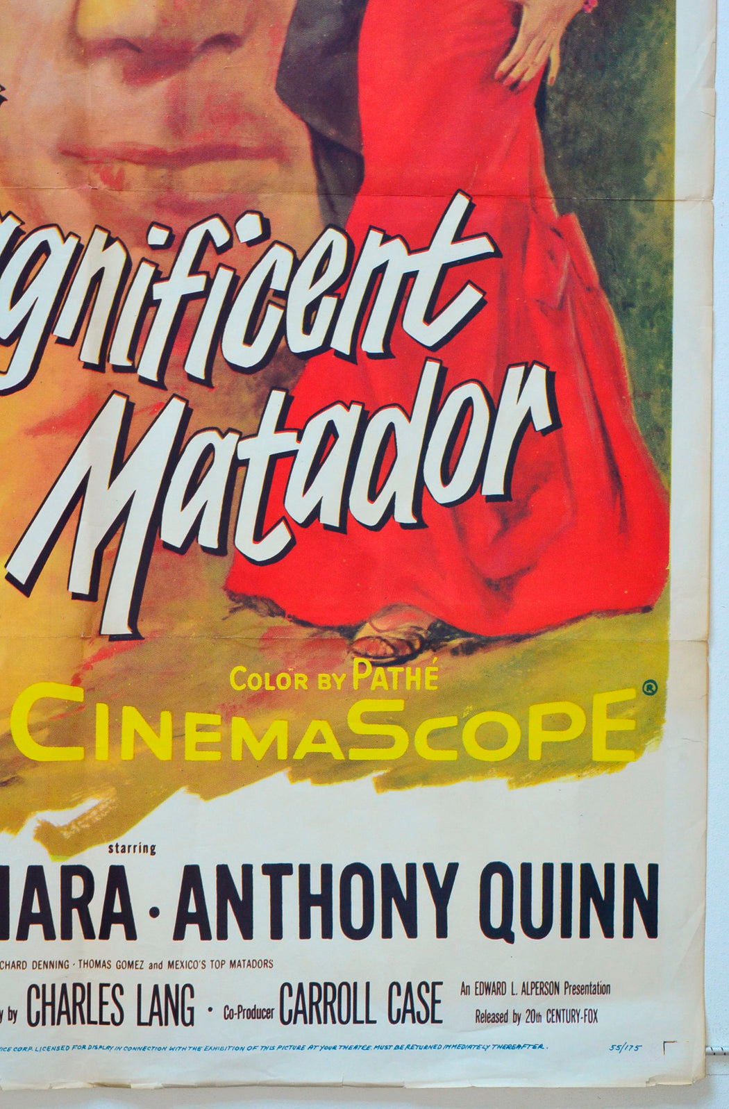 THE MAGNIFICENT MATADOR (Bottom Right) Cinema One Sheet Movie Poster 