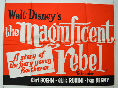 The Magnificent Rebel   Original Quad Poster - Film Poster - Movie Poster 