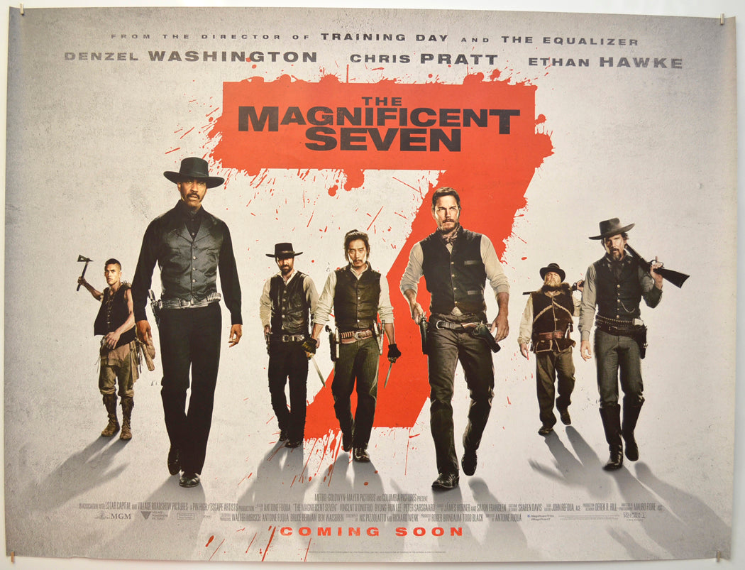 The Magnificent Seven (Teaser / Advance Version)  Original Quad Poster - Film Poster - Movie Poster