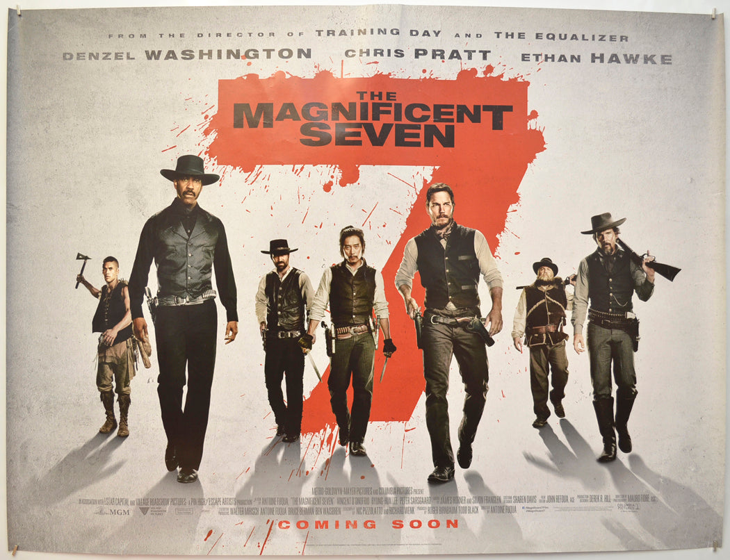 The Magnificent Seven (Teaser / Advance Version)  Original Quad Poster - Film Poster - Movie Poster