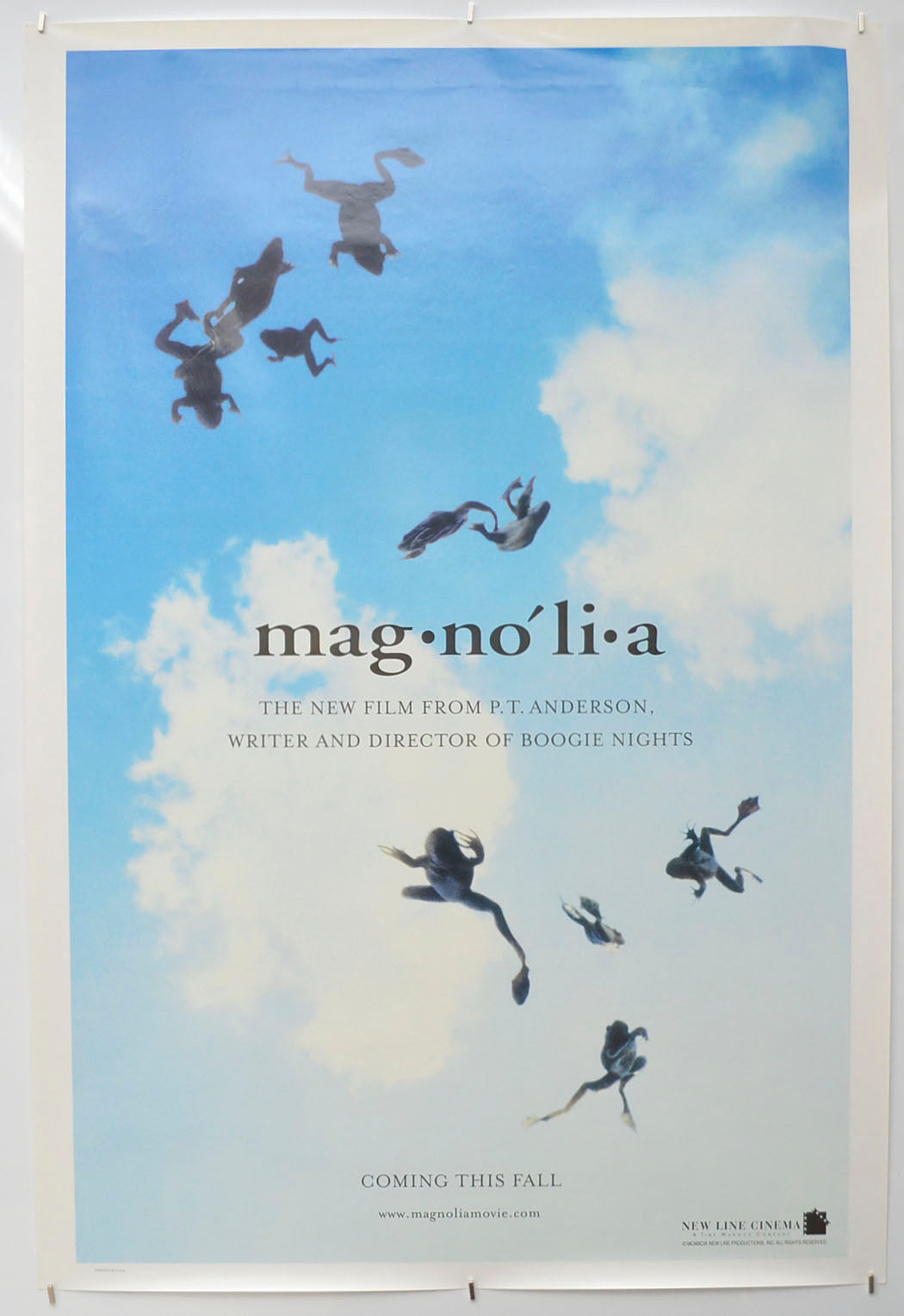 Magnolia  Original One Sheet Poster - Film Poster - Movie Poster