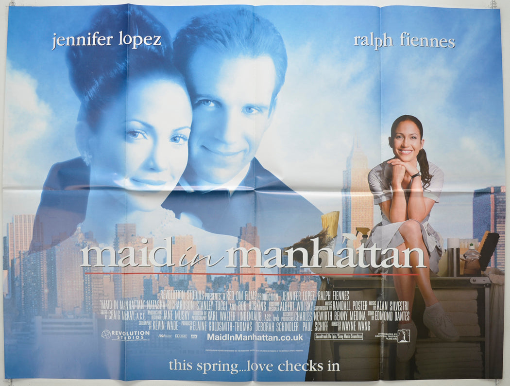 Maid In Manhattan Original Quad Poster - Film Poster - Movie Poster  