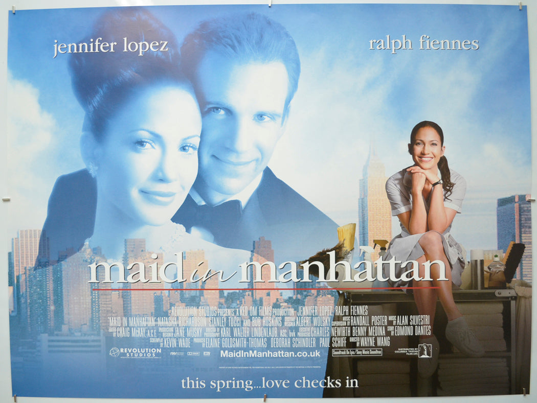 Maid In Manhattan  - Original Quad Poster - Film Poster - Movie Poster