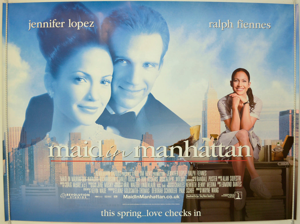 Maid In Manhattan  Original Quad Poster - Film Poster - Movie Poster 