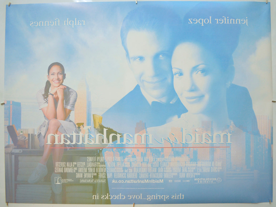 MAID IN MANHATTAN (Back) Cinema Quad Movie Poster 