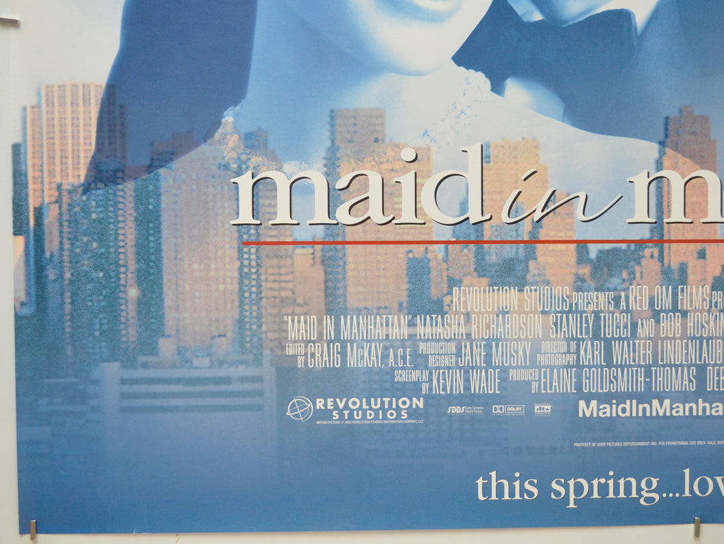 MAID IN MANHATTAN (Bottom Left) Cinema Quad Movie Poster 