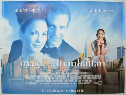 Maid In Manhattan Original Quad Poster - Film Poster - Movie Poster