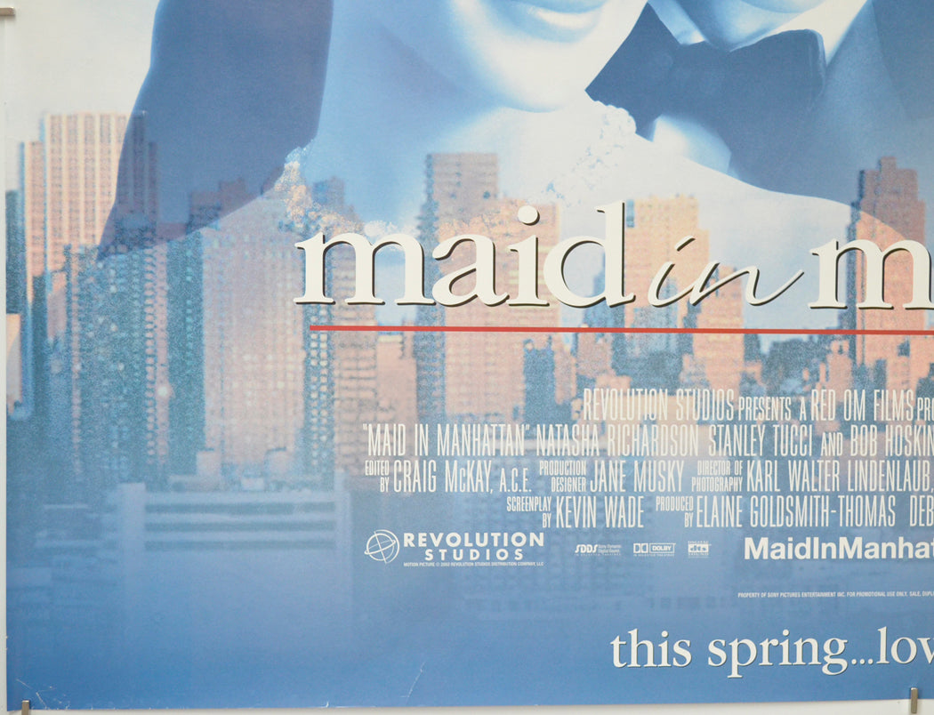 MAID IN MANHATTAN (Bottom Left) Cinema Quad Movie Poster 