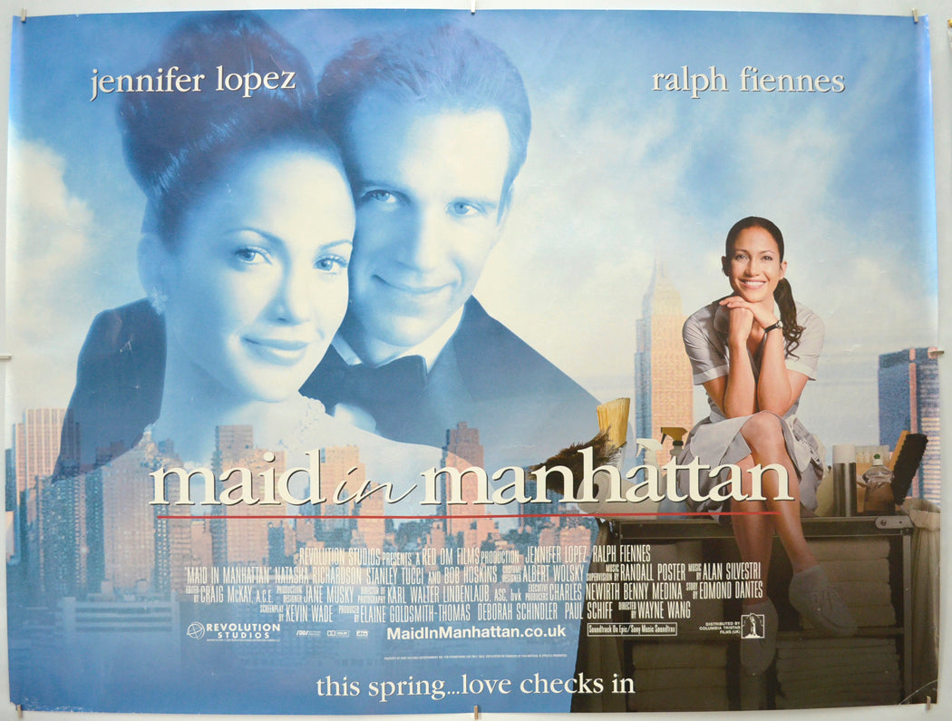 Maid In Manhattan Original Quad Poster - Film Poster - Movie Poster