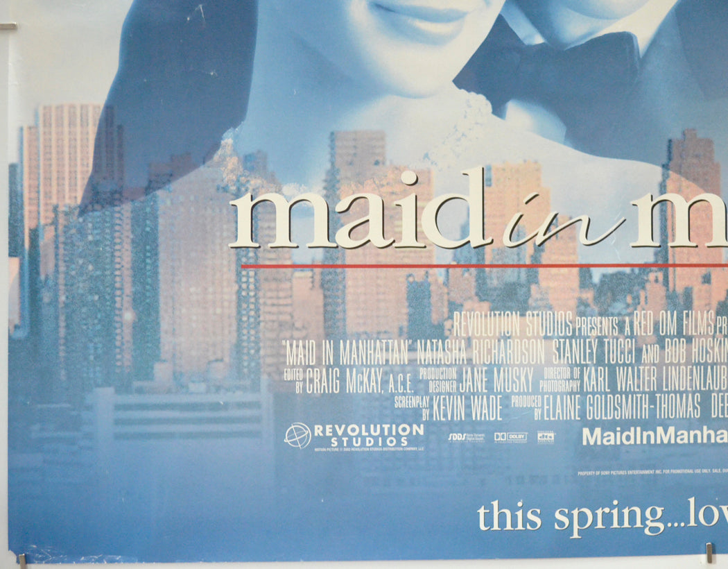 MAID IN MANHATTAN (Bottom Left) Cinema Quad Movie Poster 