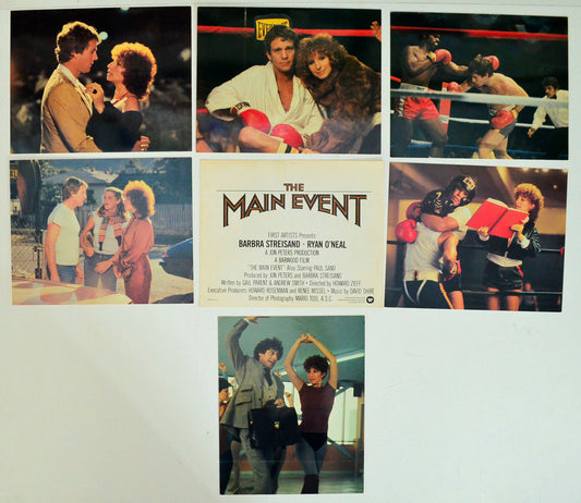 The Main Event 7 Original Lobby Cards / Colour F.O.H. Stills + Title Card 