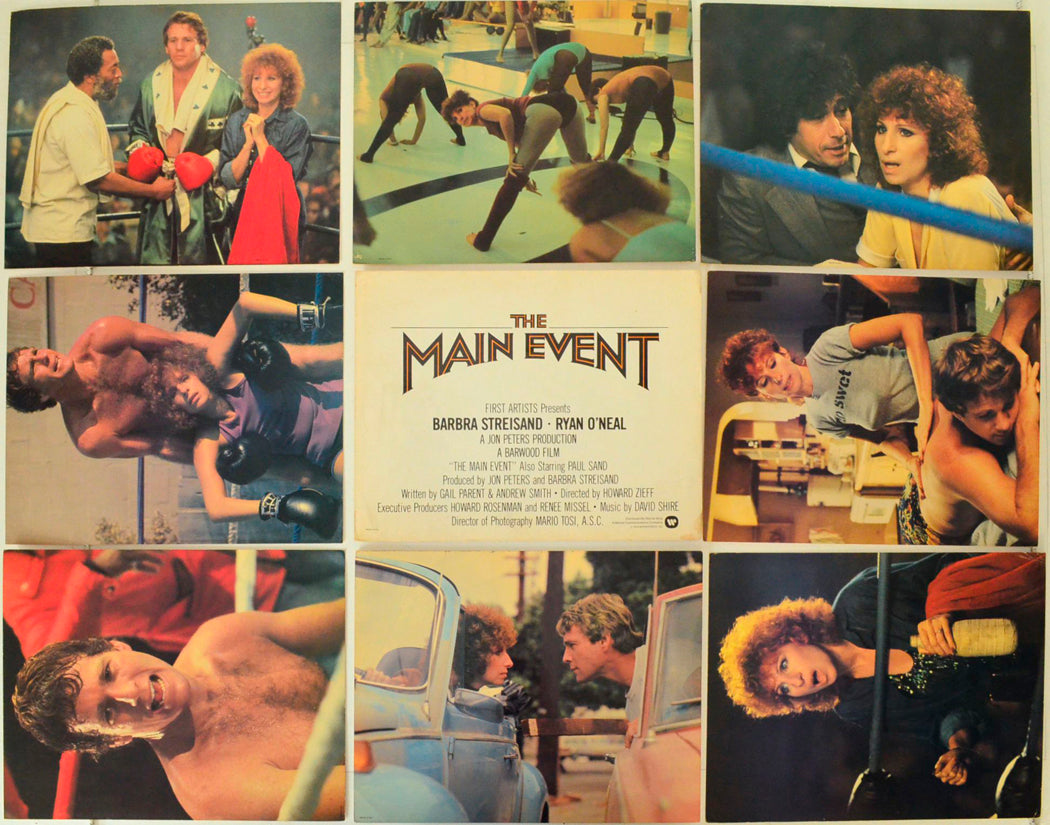 The Main Event Set of 8 Original USA Cinema Lobby Cards + Title Card 