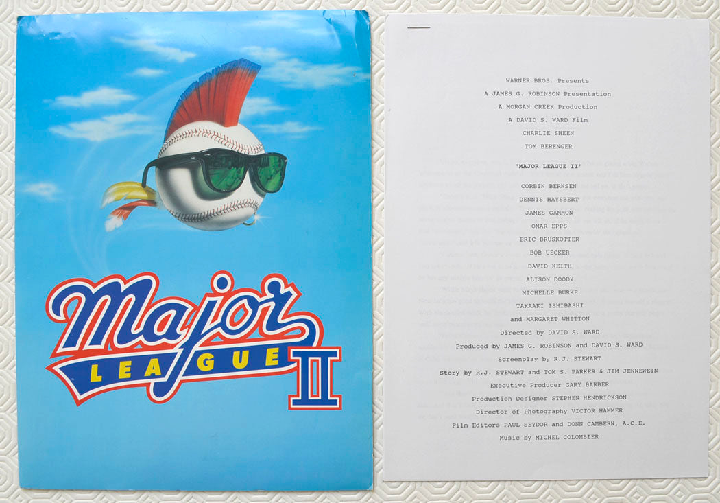 MAJOR LEAGUE II Original Cinema Press Kit 