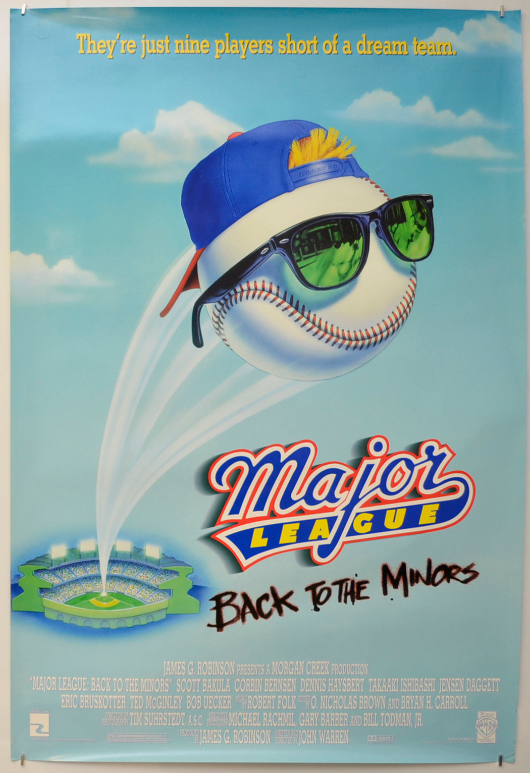 Major League - Back To The Minors  Original One Sheet Poster - Film Poster - Movie Poster