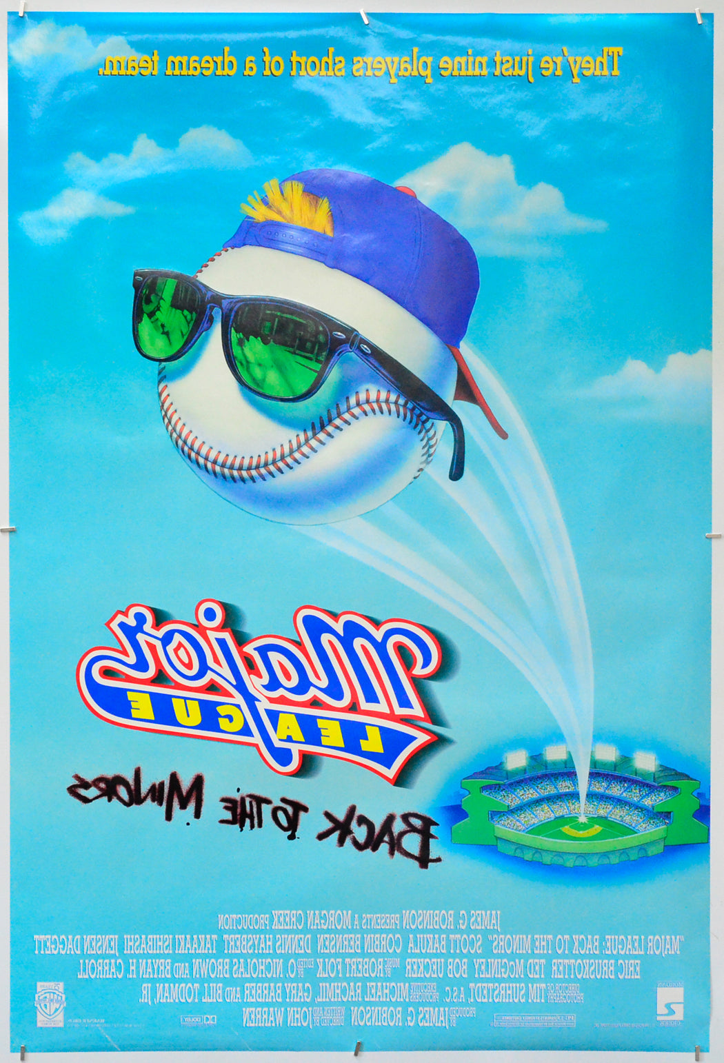 Major League - Back To The Minors (Back) Cinema One Sheet Movie Poster 