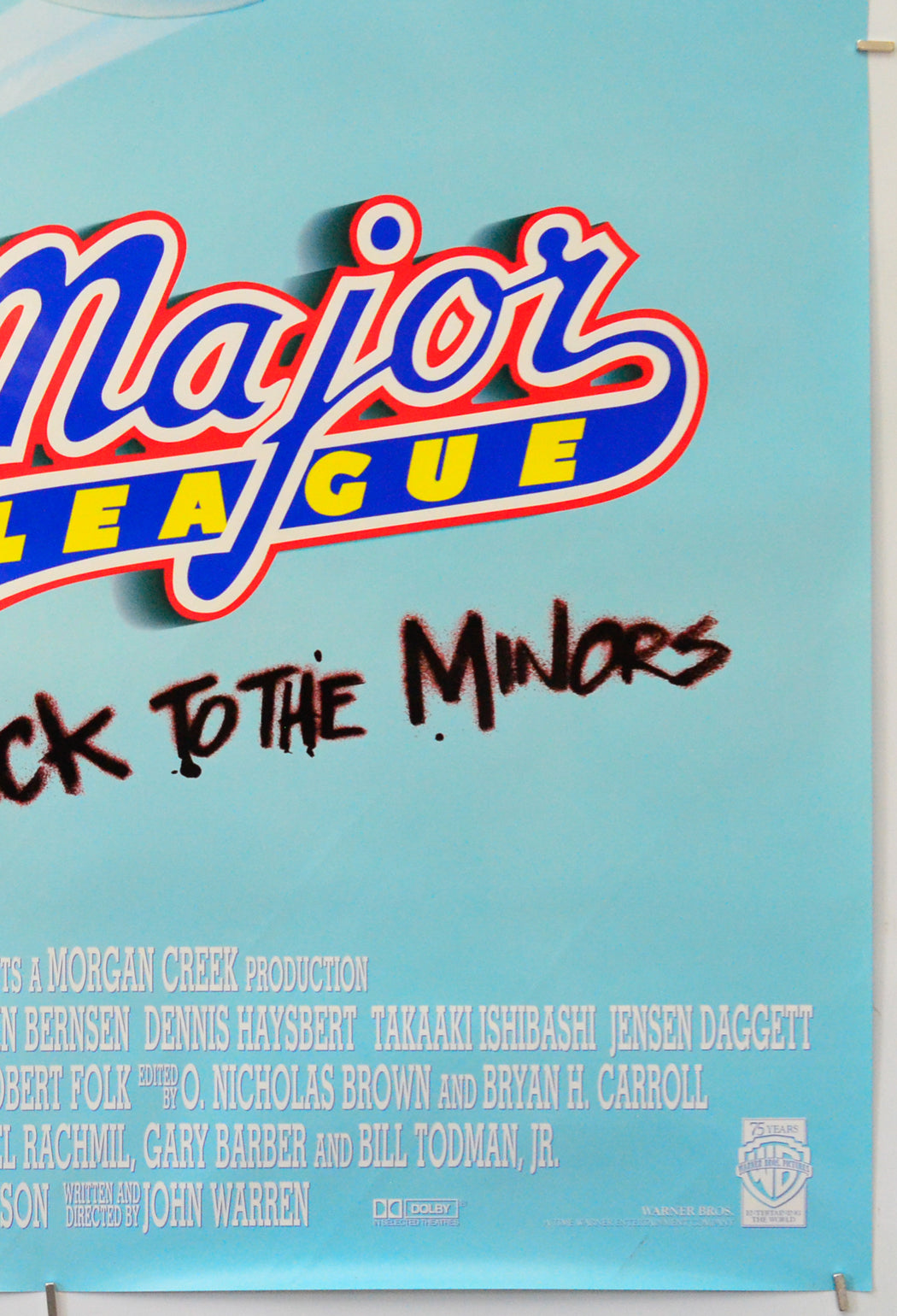 Major League - Back To The Minors (Bottom Right) Cinema One Sheet Movie Poster 