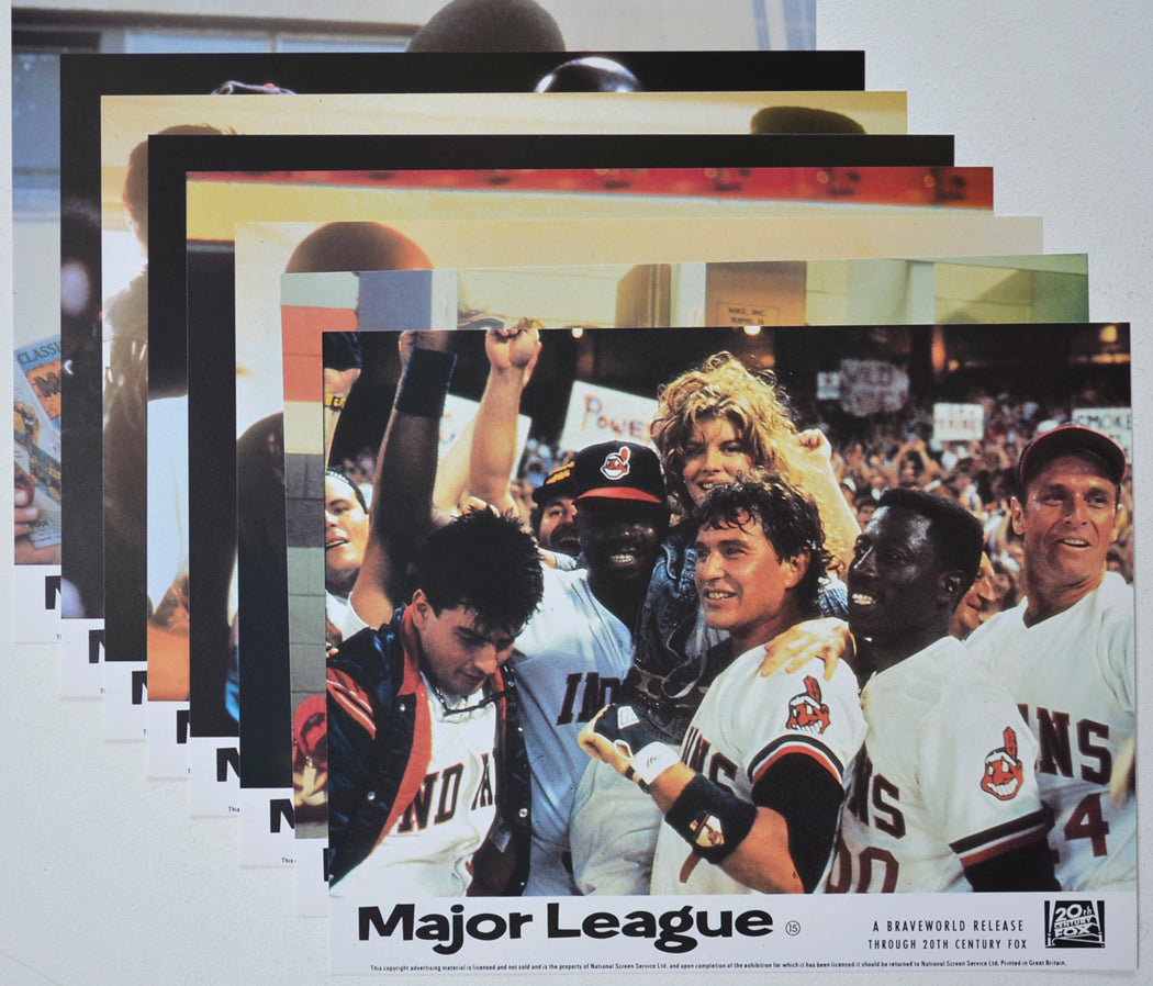 MAJOR LEAGUE (Full View) Cinema Set of Colour FOH Stills / Lobby Cards  