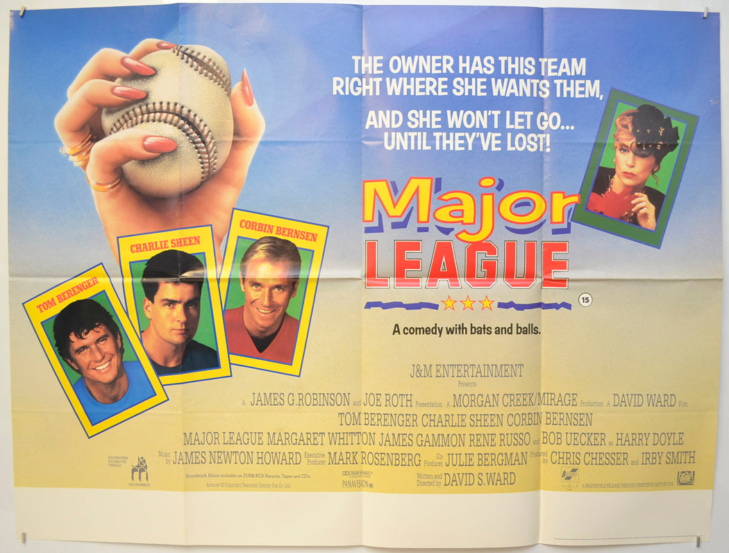 Major League  Original Quad Poster - Film Poster - Movie Poster