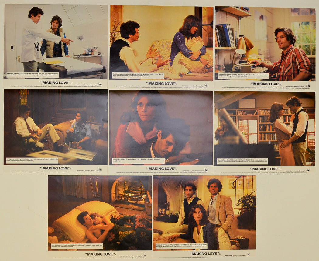 Making Love Set of 8 Original Lobby Cards / Colour Front Of House Stills 