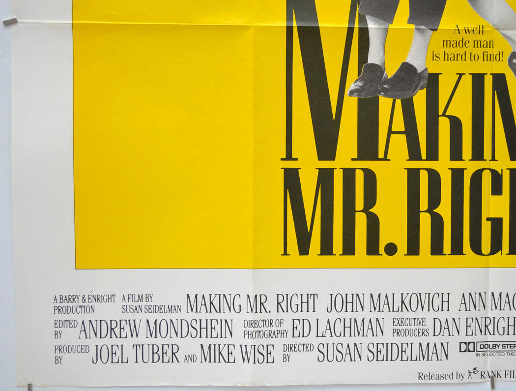 MAKING MR RIGHT (Bottom Left) Cinema Quad Movie Poster 