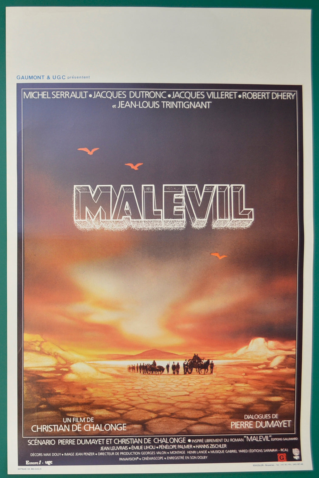 Malevil Original Belgian Poster - Film Poster - Movie Poster  