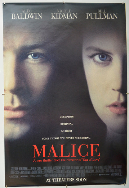 Malice Original One Sheet Poster - Film Poster - Movie Poster