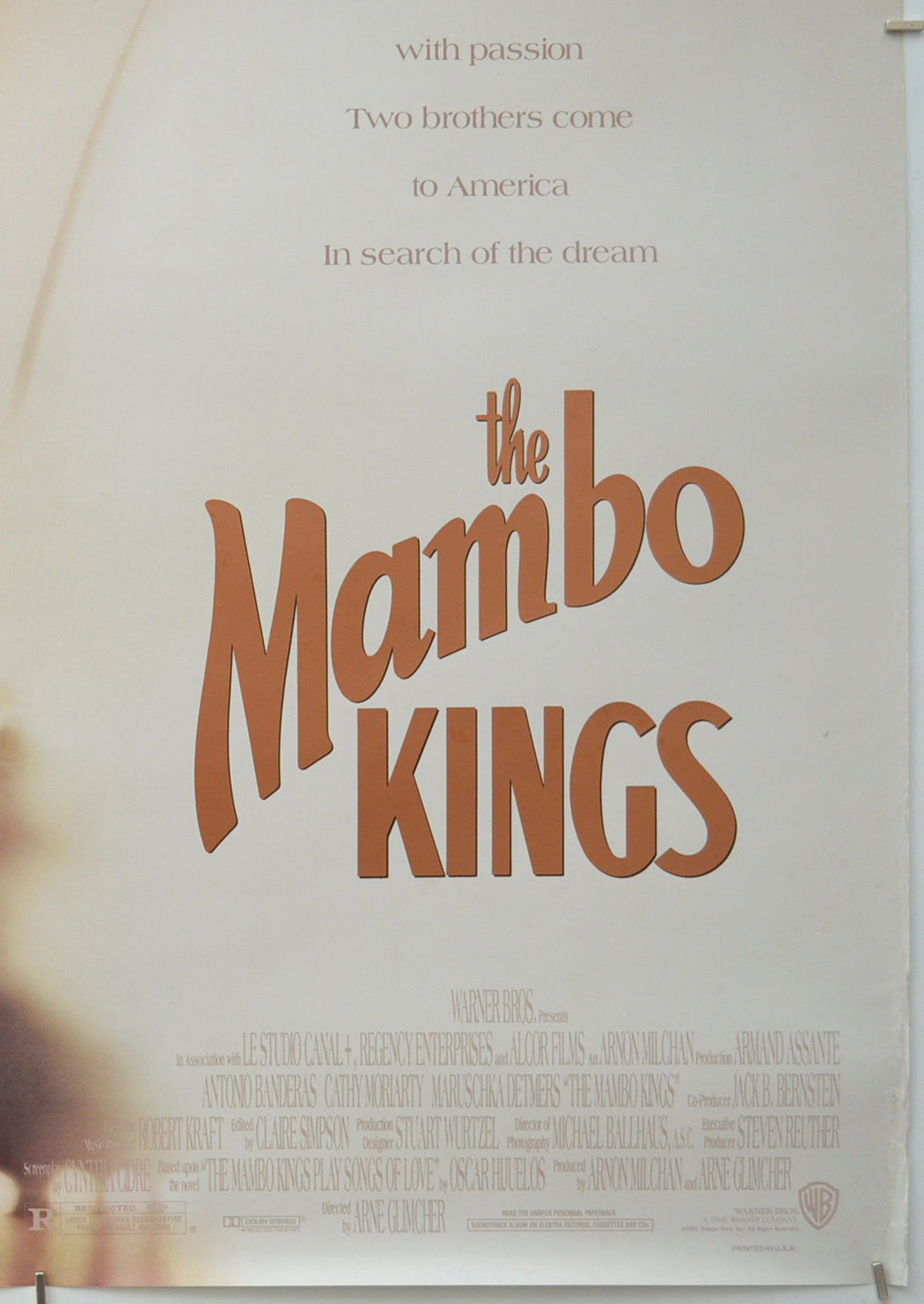 THE MAMBO KINGS (Bottom Right) Cinema One Sheet Movie Poster 