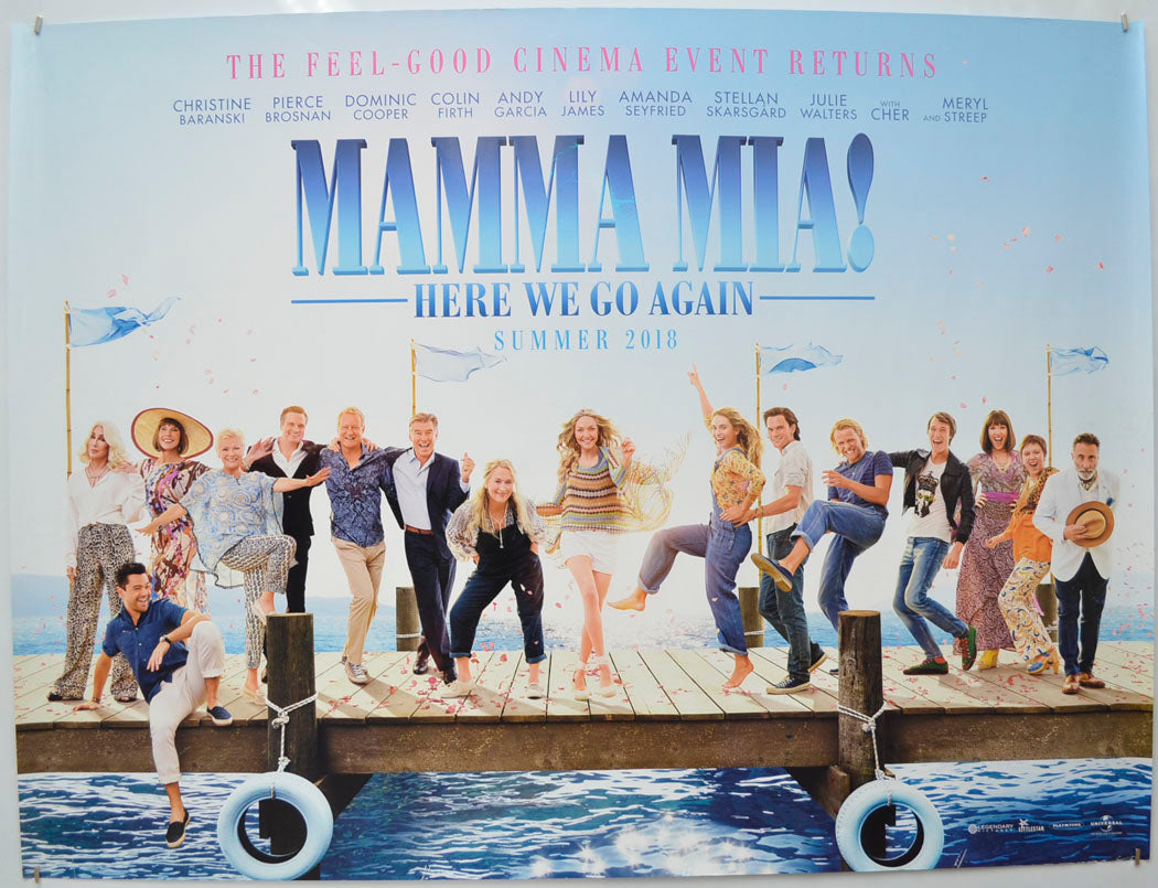 Mamma Mia! Here We Go Again  Original Quad Poster - Film Poster - Movie Poster